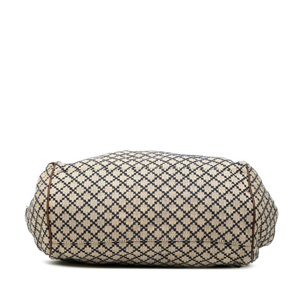 Gucci Diamante Sukey Handbag Beige Multicolor Canvas Leather - Picture 3 of 6